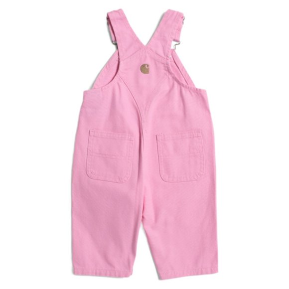 Carhartt Pink  Bib Overalls Infant Baby Sizes 3M 6M 12M Valentines Day NEW - Picture 2 of 9